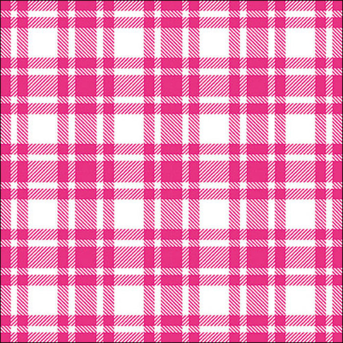 Pink and white checkered pattern Decoupage Napkins