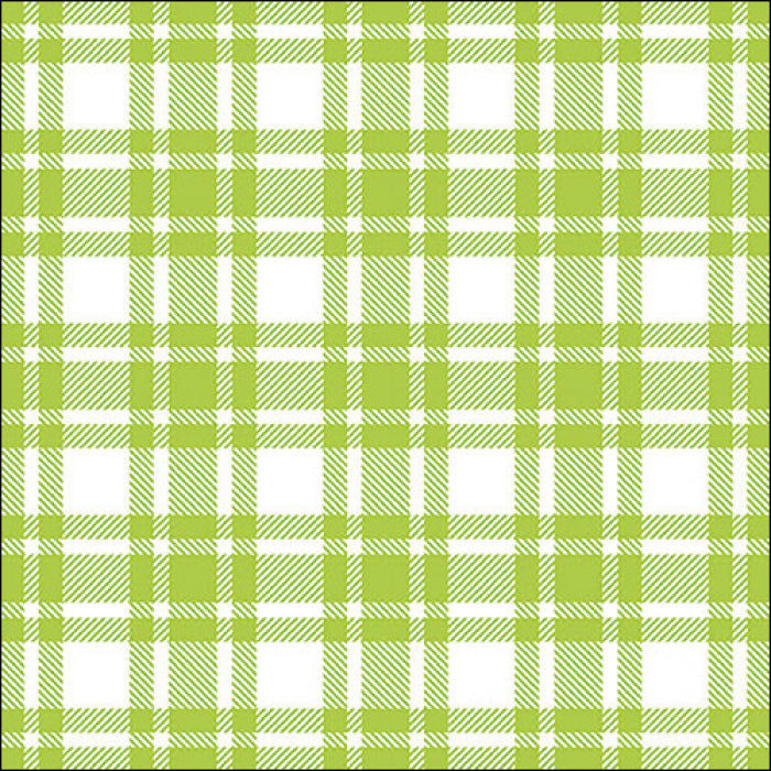green and white checkered pattern Decoupage Napkins
