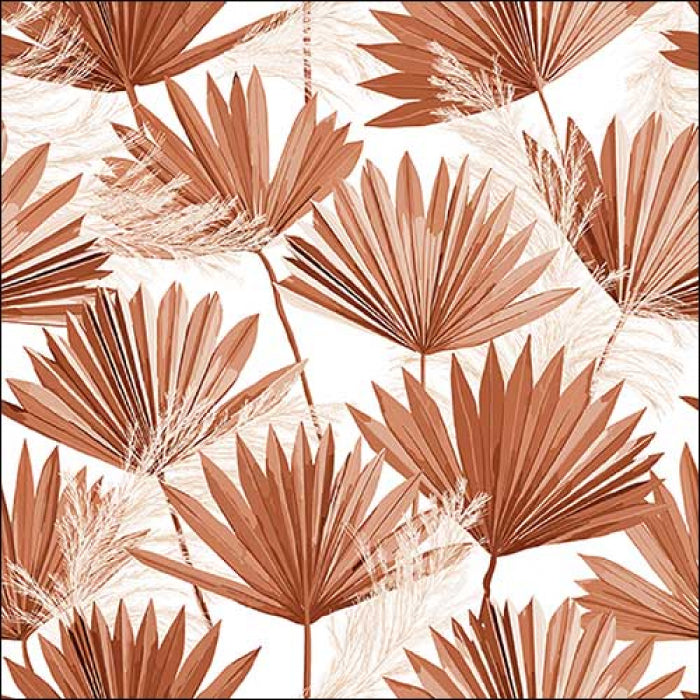 brown palm frawns  Decoupage Napkins