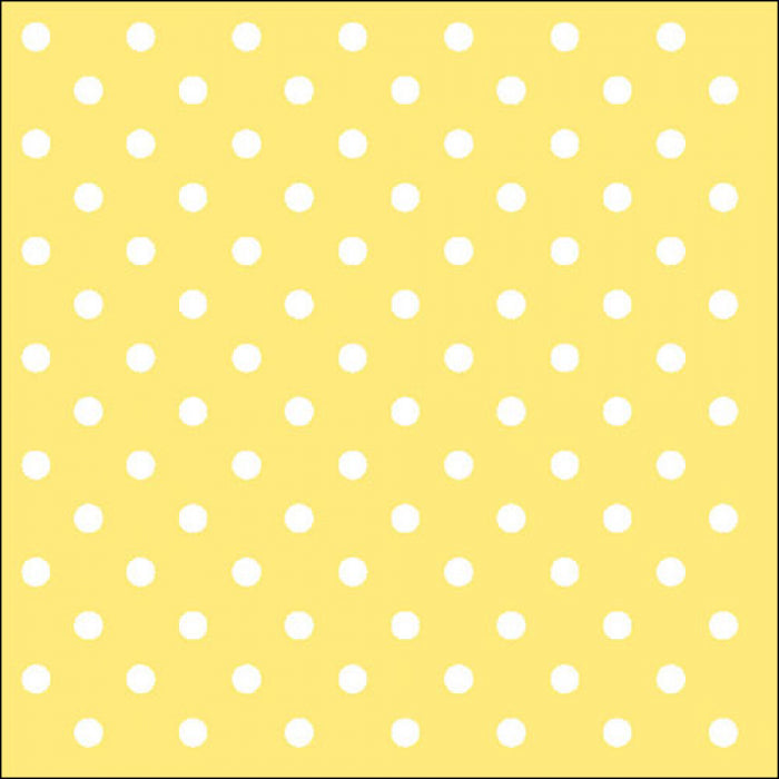 yellow with white dots  Decoupage Napkins