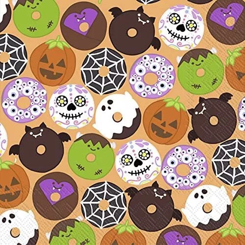 halloween themed doughnuts  Decoupage Napkins