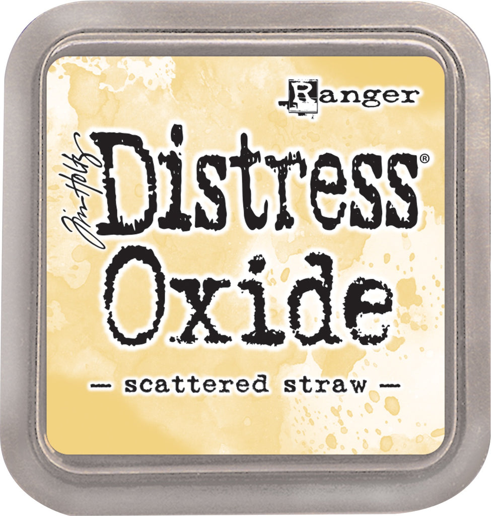 Yellow Scattered Straw. Tim Holtz Distress Oxides Ink Pad. Its water-reactive pigment fusion produces captivating oxidized effects when sprayed.