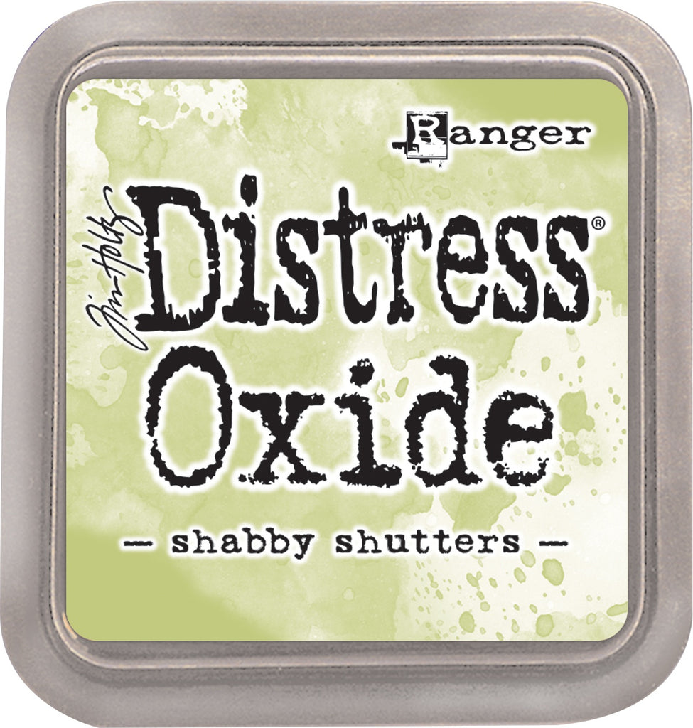 Green Shabby Shutters. Tim Holtz Distress Oxides Ink Pad. Its water-reactive pigment fusion produces captivating oxidized effects when sprayed.