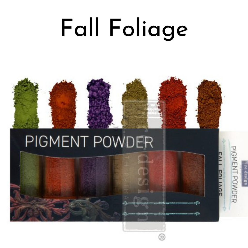 Fall Foliage Finnabair Mica Powder Pigment Sets of 6 colors each,  in multiple colors by ReDesign with Prima.