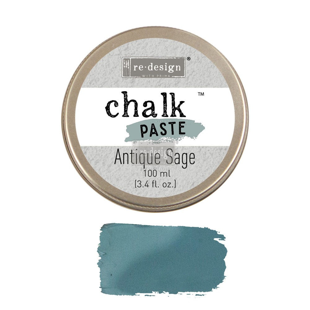 Antique Sage Chalk Paste by ReDesign with Prima