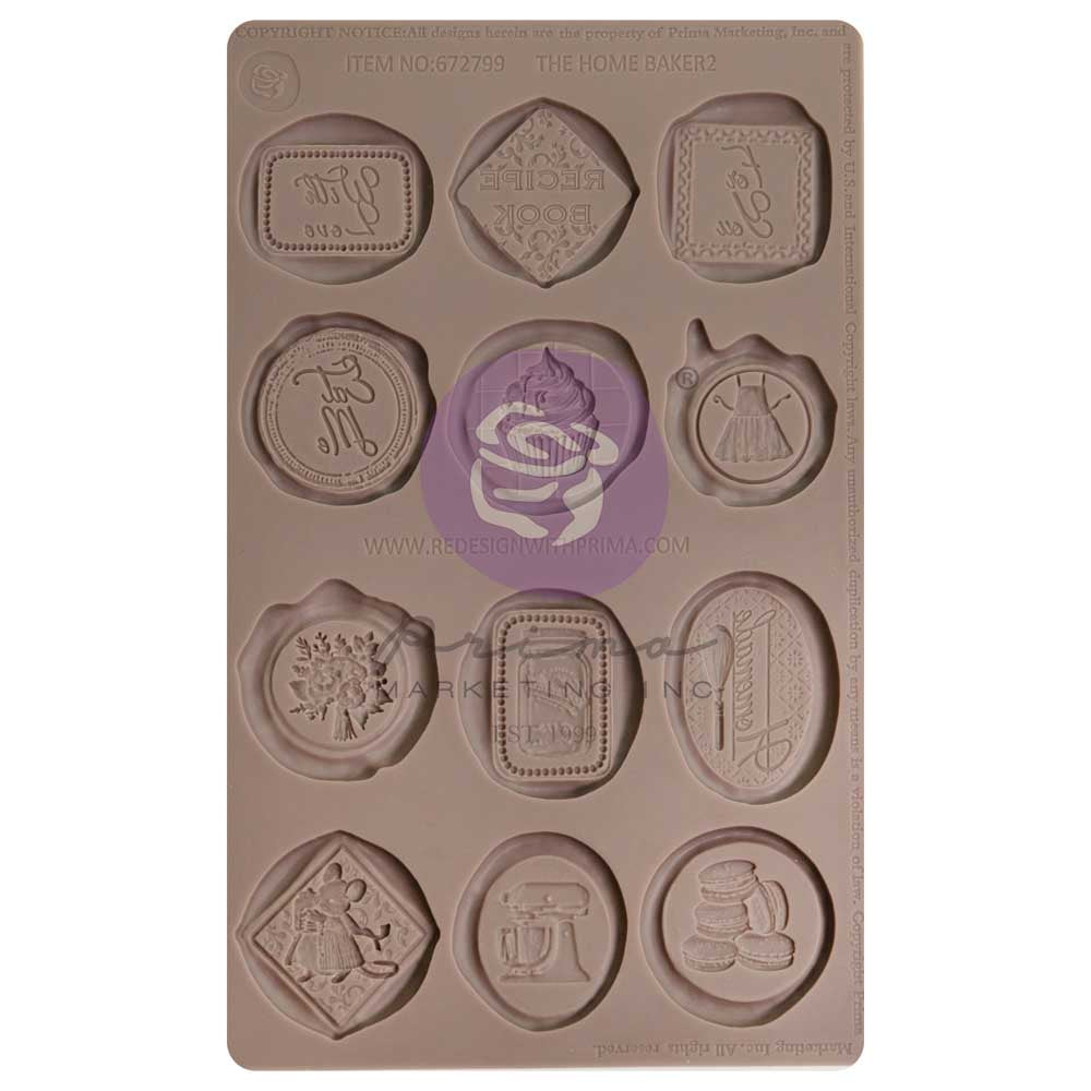 Redesign with Prima Sweet Seal mold with 12 baking theme seals