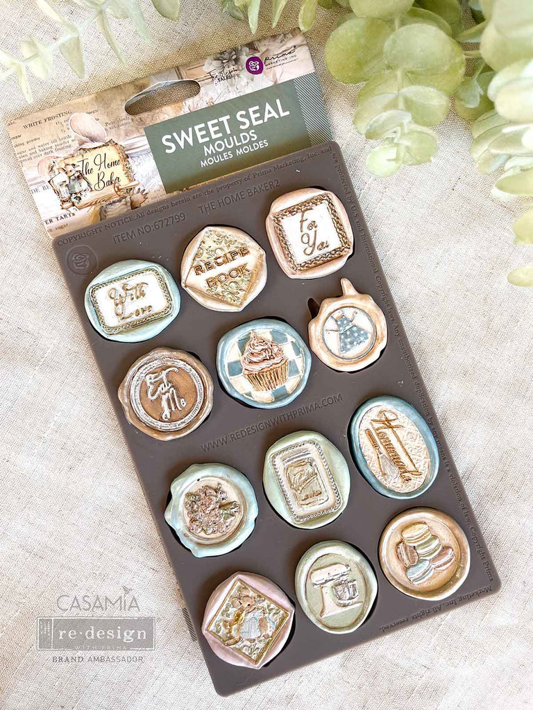 Redesign with Prima Sweet Seal mold with 12 baking theme seals