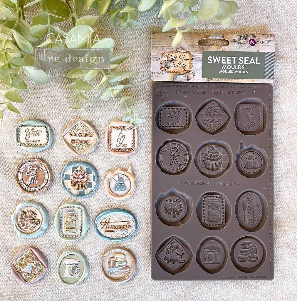 Redesign with Prima Sweet Seal mold with 12 baking theme seals