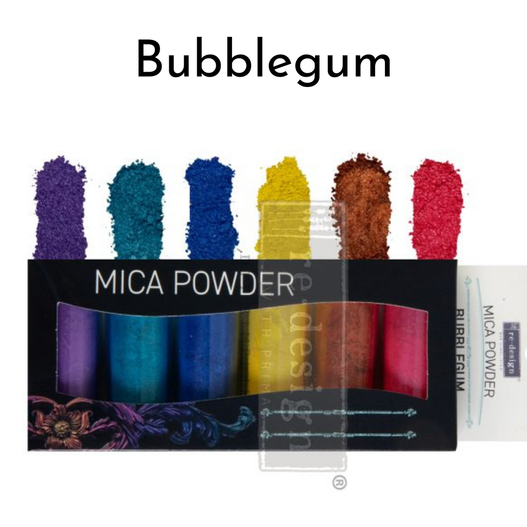 Bubblegum Finnabair Mica Powder Pigment Sets of 6 colors each,  in multiple colors by ReDesign with Prima.