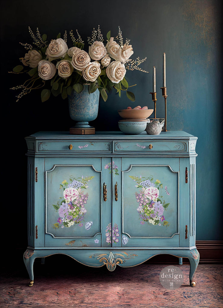 ReDesign with Prima Wild Amorous Decor Transfers® are easy to use rub-on transfers for Furniture and Mixed Media uses