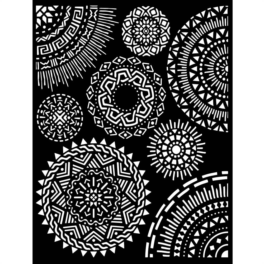 Stamperia Tribal Circles Stencil Mixed Media Decoupage Scrapbooking