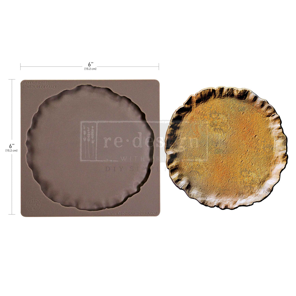 Redesign with Prima Contours Of Grace mold with round ruffled plate
