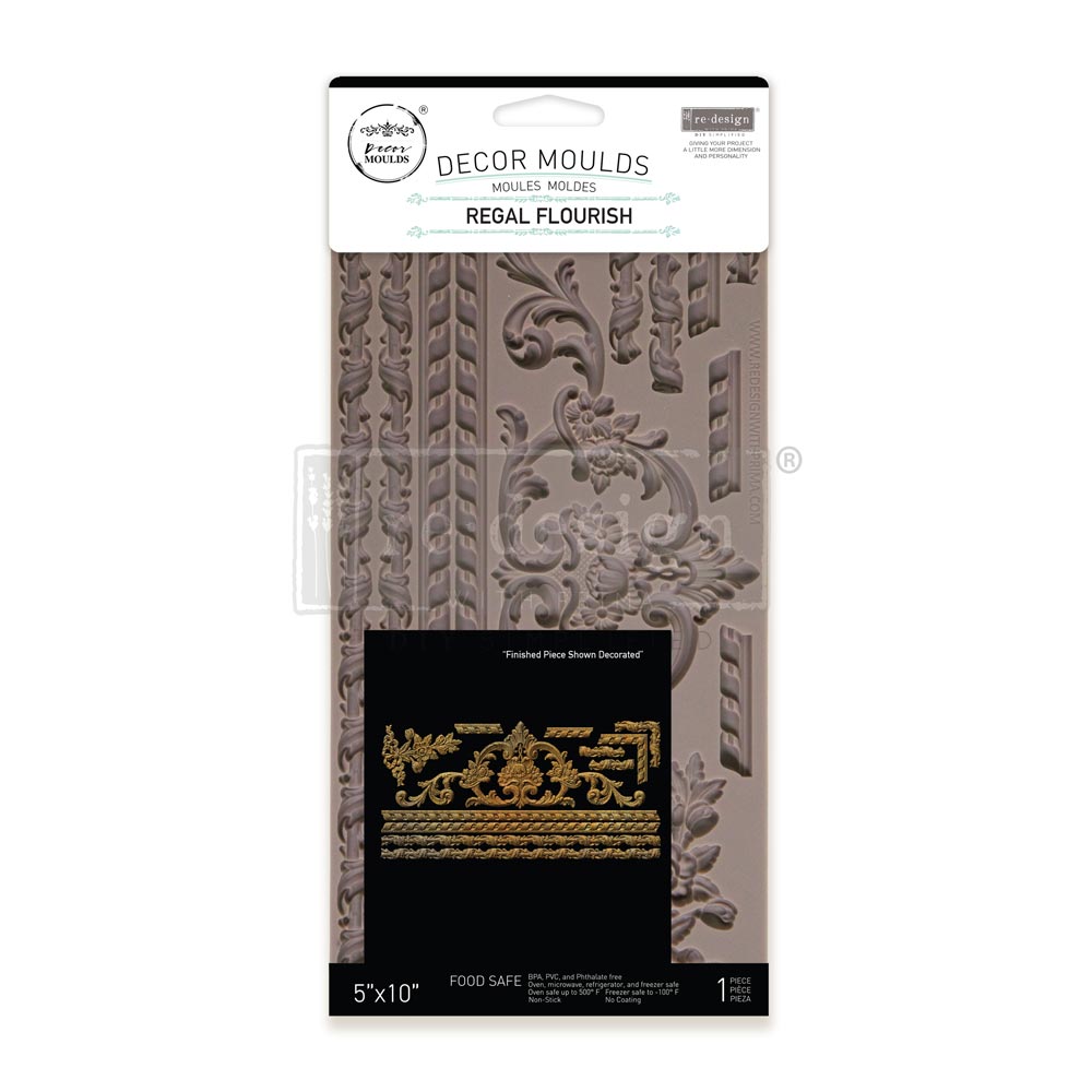 Redesign with Prima Regal Flourish mold with ornate flourishes