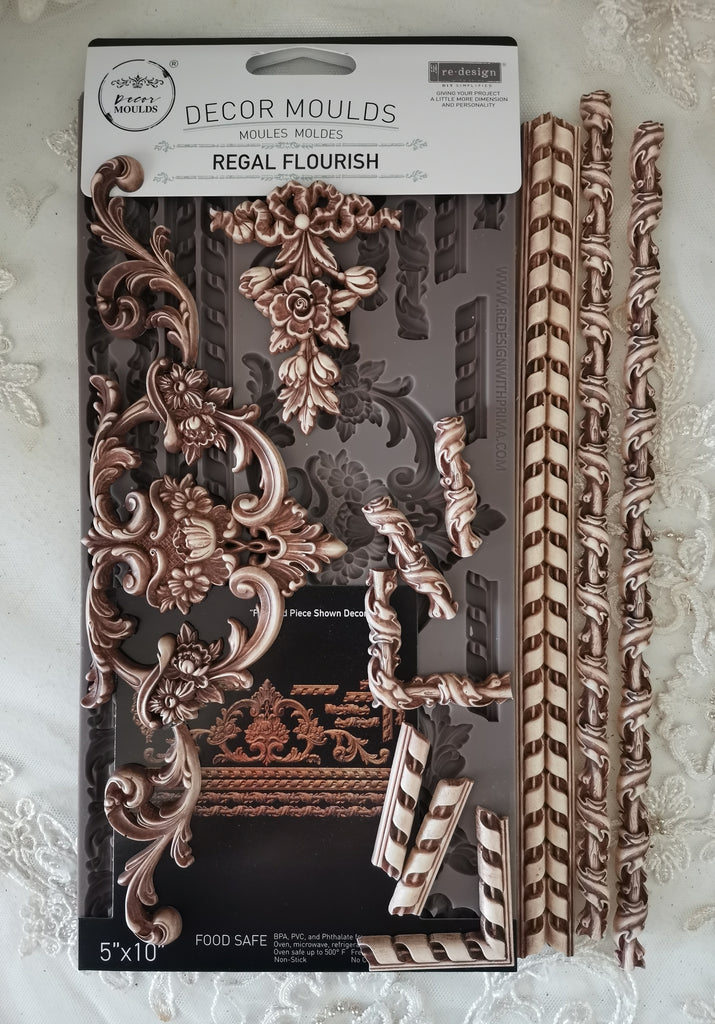 Redesign with Prima Regal Flourish mold with ornate flourishes