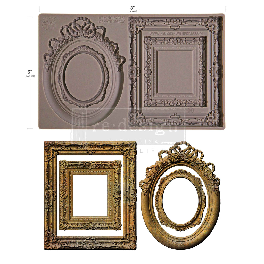 Redesign with Prima Ornate Legacy mold with square and oval ornate frames