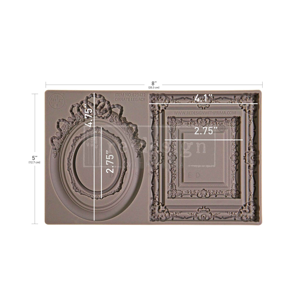 Redesign with Prima Ornate Legacy mold with square and oval ornate frames