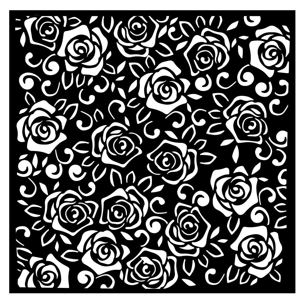 Stamperia Rose Parfum Roses plastic Stencil for Mixed Media Scrapbook – Decoupage Napkins.Com stamperia-rose-parfum-roses-plastic-stencil-for-mixed-media-scrapbook-decoupage-napkins-com