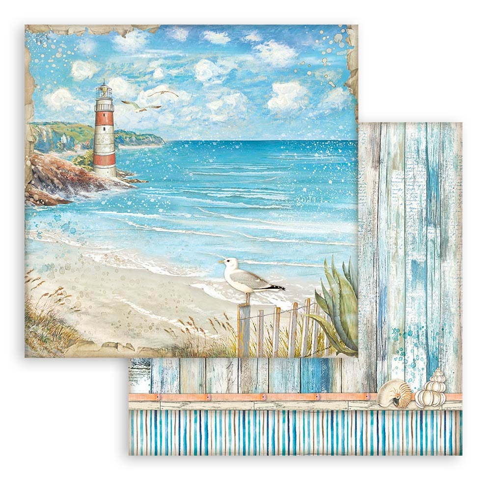 Beautiful  Stamperia Scrapbooking Paper Set. Blue Dream 12x12 Paper Pad. These beautiful high quality papers by Stamperia are themed sets with coordinating designs. 