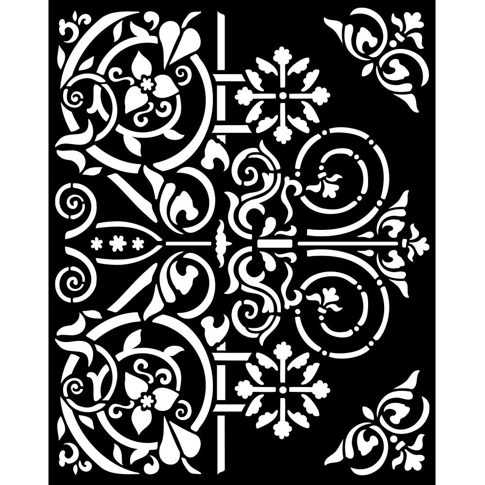 Stamperia Door Ornaments Stencils are made of flexible yet strong plastic material. Ideal for 3D effects and Mixed Media.