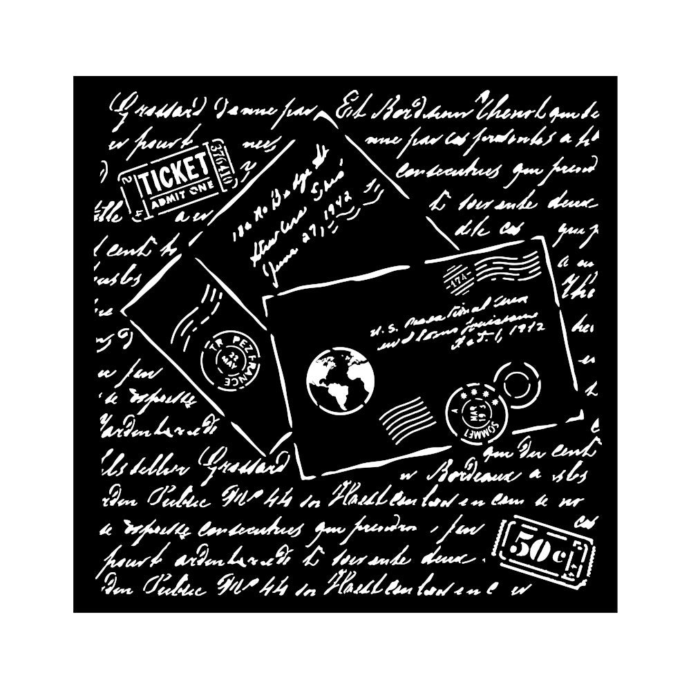 Stamperia Around The World Letters 7x7 Stencils are made of flexible yet strong plastic material. Ideal for 3D effects and Mixed Media
