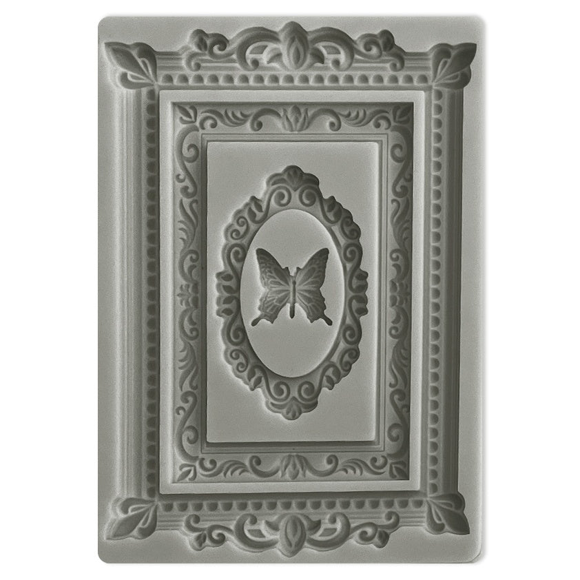 Sunflower Art Frames Silicone mold from Stamperia. The base keeps the mold suspended and perfectly level