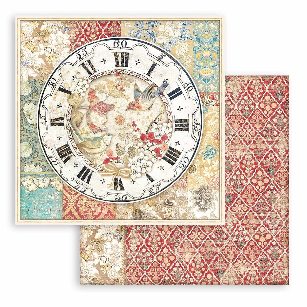 Christmas Greetings Stamperia Scrapbooking 12x12 Paper Set. These beautiful high quality papers by Stamperia are themed sets with coordinating designs