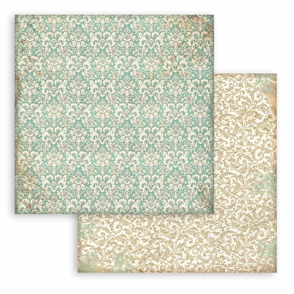 Christmas Greetings Backgrounds Selection Selection Stamperia Scrapbooking Paper Set. 