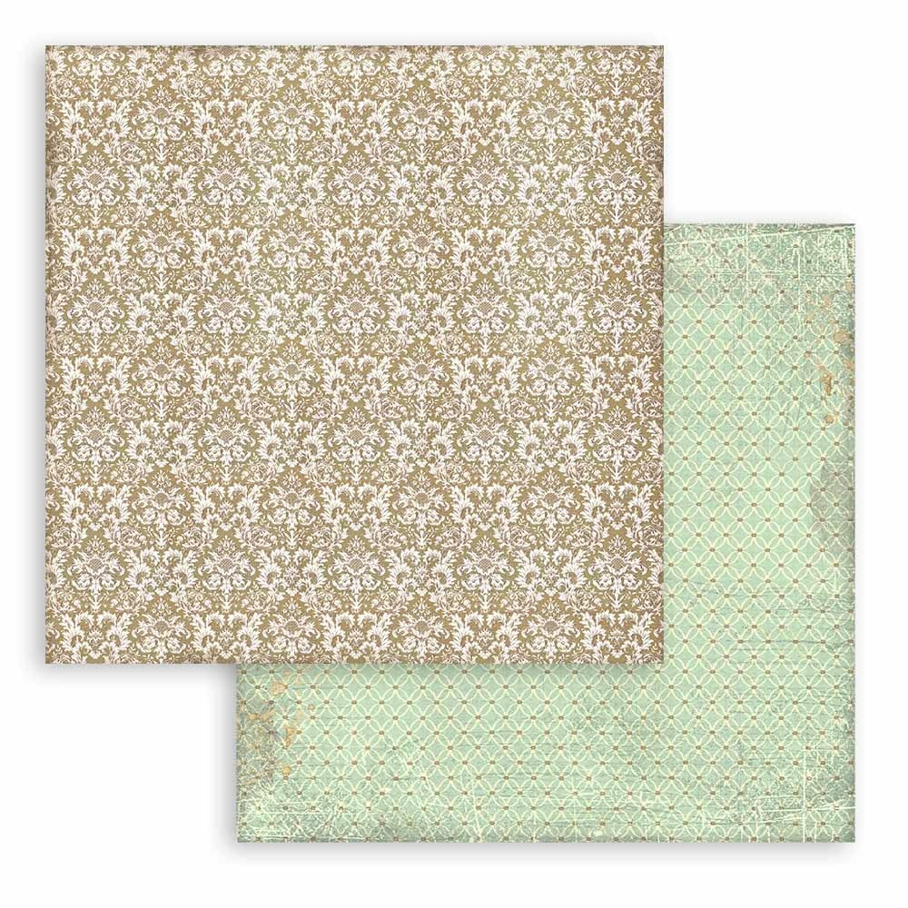 Christmas themed textured designs. Beautiful Christmas Greetings Backgrounds Selection Stamperia Scrapbooking Paper Set.