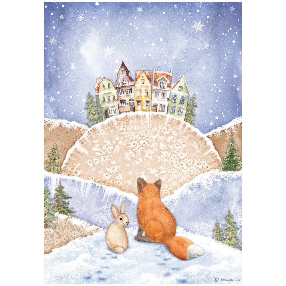 Beautiful Fox and Bunny Stamperia A4 Rice Papers are of Exquisite Quality for Decoupage crafts. Thin yet durable.