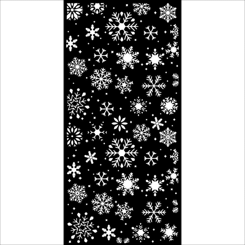 Stamperia 5x7 inch Snowflakes Stencils are made of flexible yet strong plastic material