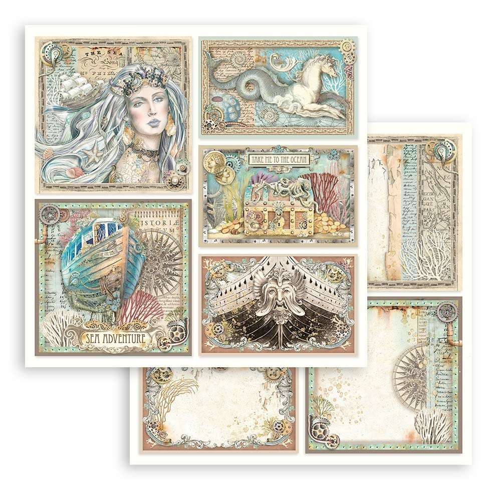 Stamperia Songs of The Sea Collection - 12 x 12 Paper Pad [SBBL141]