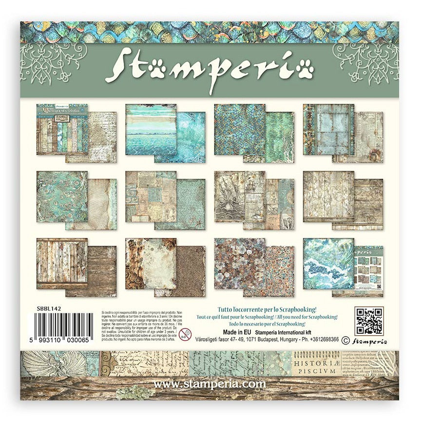 Stamperia Scrapbooking Sea World - 12 x 12 Paper Pad – Decoupage