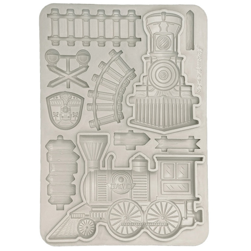 Stamperia® 6″ X 8″ Silicone Mould - Train from Collection-Art of Travelling