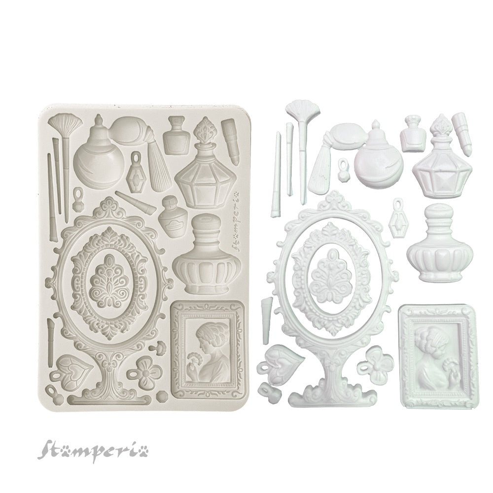 Stamperia® 6″ X 8″ Silicone Mould - Beauty Accessories from Collection-Masquerade.