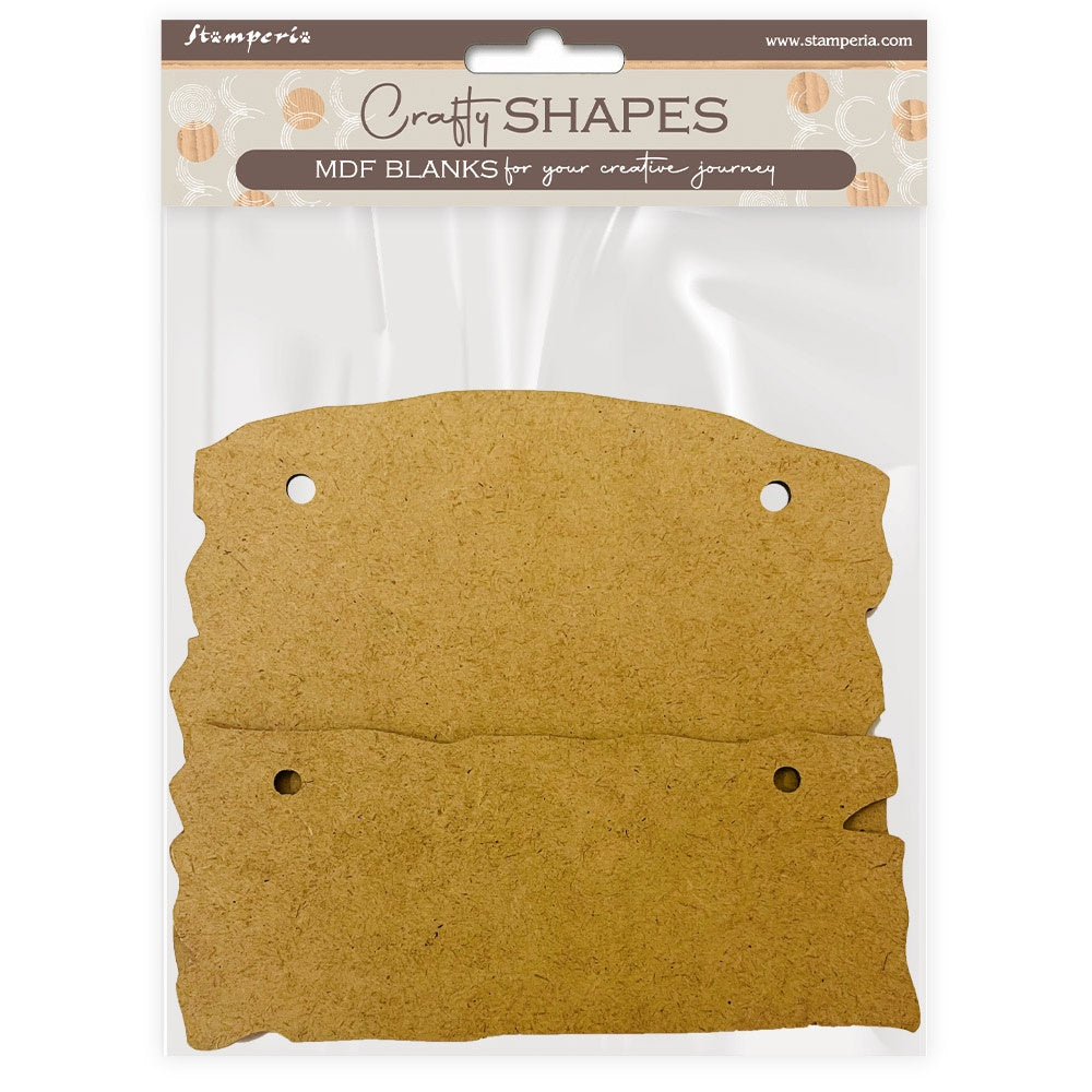Packaged MDF blanks for crafting with 'Craft Shapes' branding.