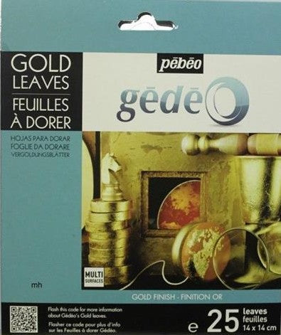 Pebo Gedo Gold Leaf 25 sheets package