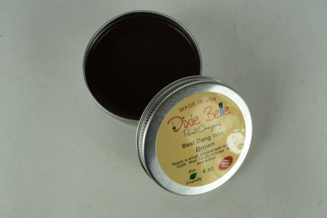 10 ounce metal tin of brown wax by Dixie Belle