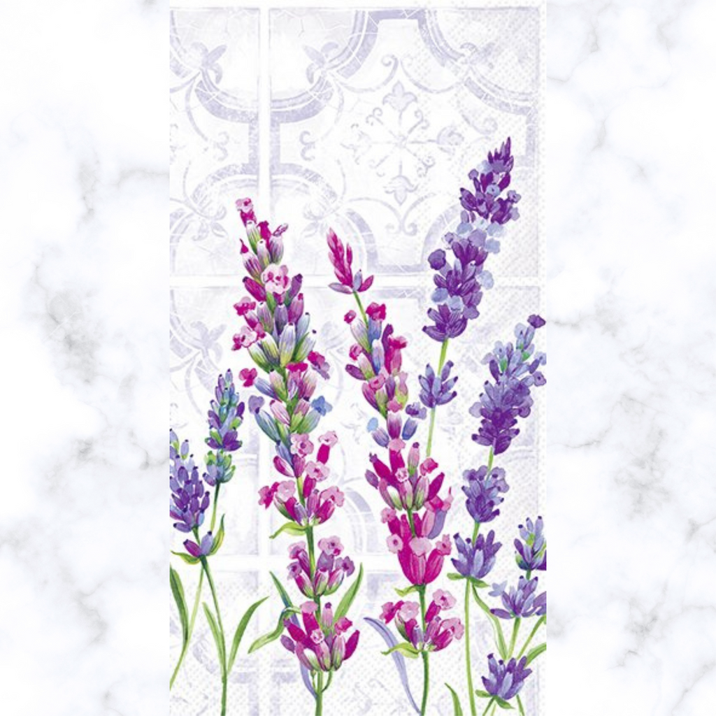 Lavender blossoms Buffet Decoupage Napkins