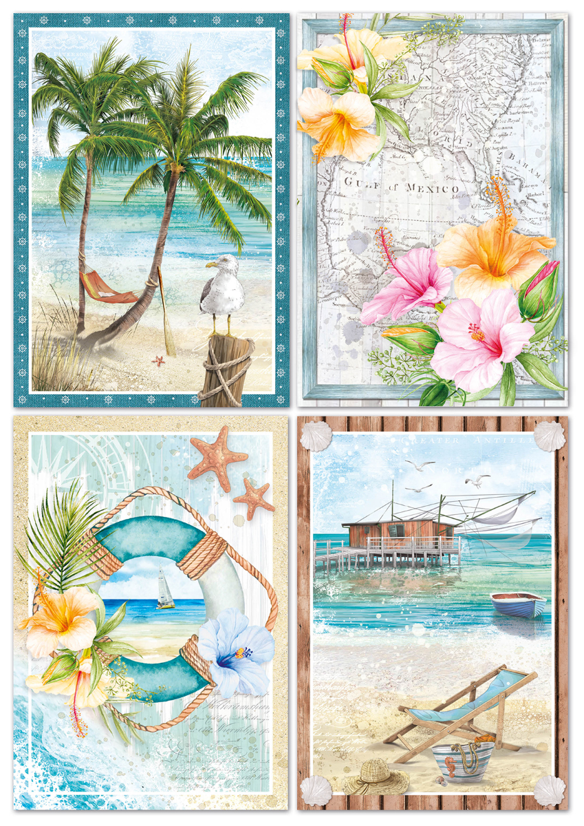 Mintay Seaside Escape 6 x 6 Paper Pad,Scrapbooking Paper,Card Making,Craft  Supplies,Collage,Ocean Marine Paper Pad,Premium Paper Summer -  Italia