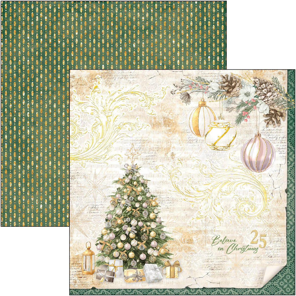 Ciao Bella Wreaths & Toys 12x12 Scrapbook Paper for Decoupage – Decoupage  Napkins.Com