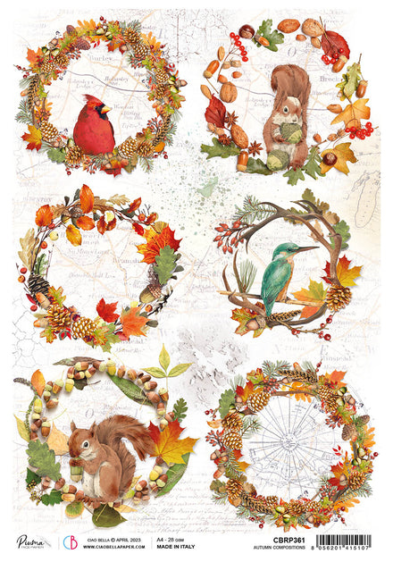 Ciao Bella Wreaths & Toys 12x12 Scrapbook Paper for Decoupage – Decoupage  Napkins.Com