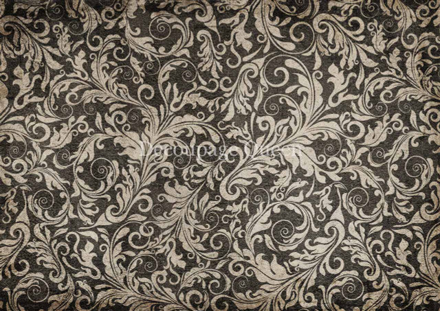 Neutral Flourishes rice paper by Decoupage Queen in silver grey and brown hues.