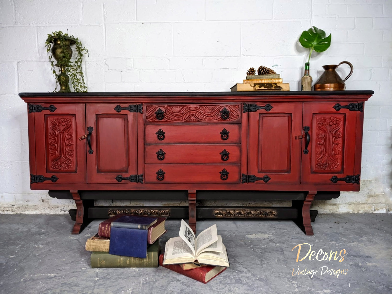 red chalk paint dresser Cranberry Sauce quart (32 oz)
