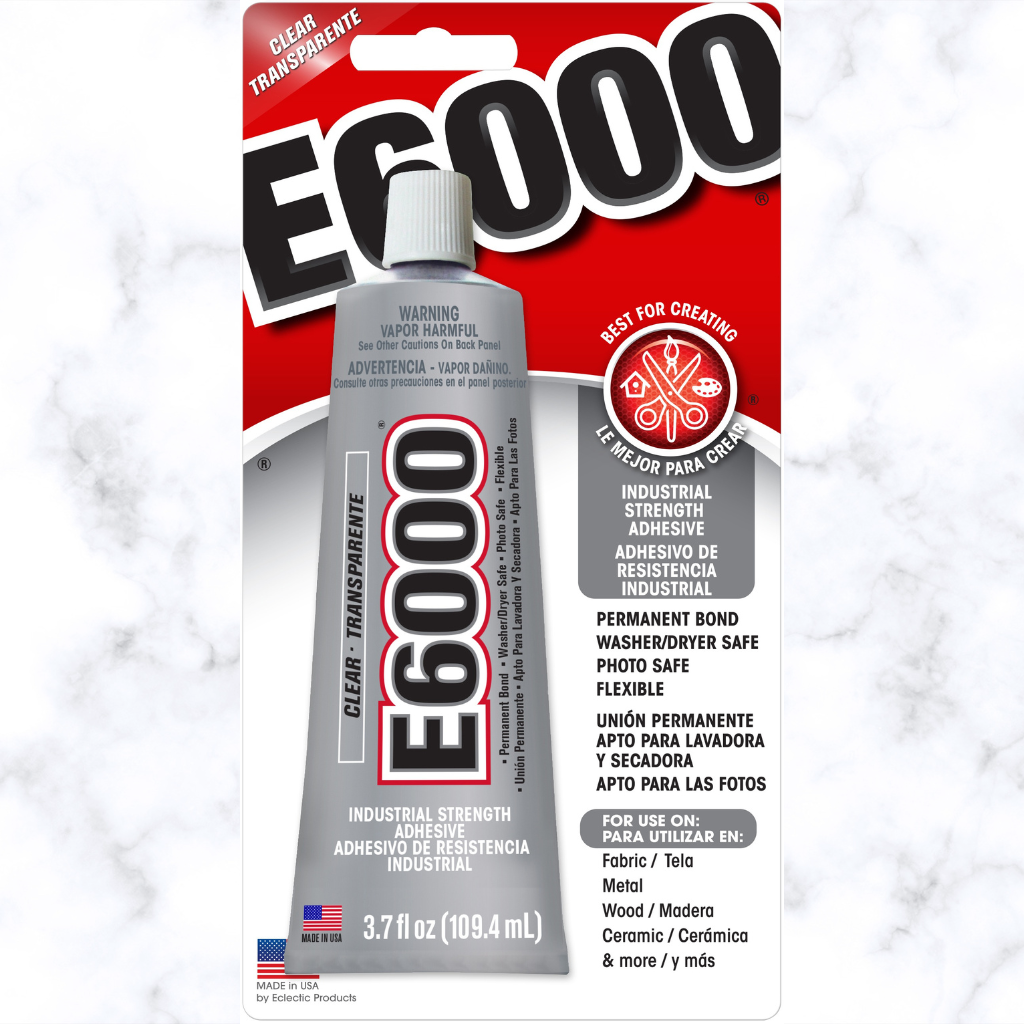 E6000 Multipurpose Adhesive  A unique adhesive formulated to meet high performance industrial requirements, making it an exceptional craft glue. 