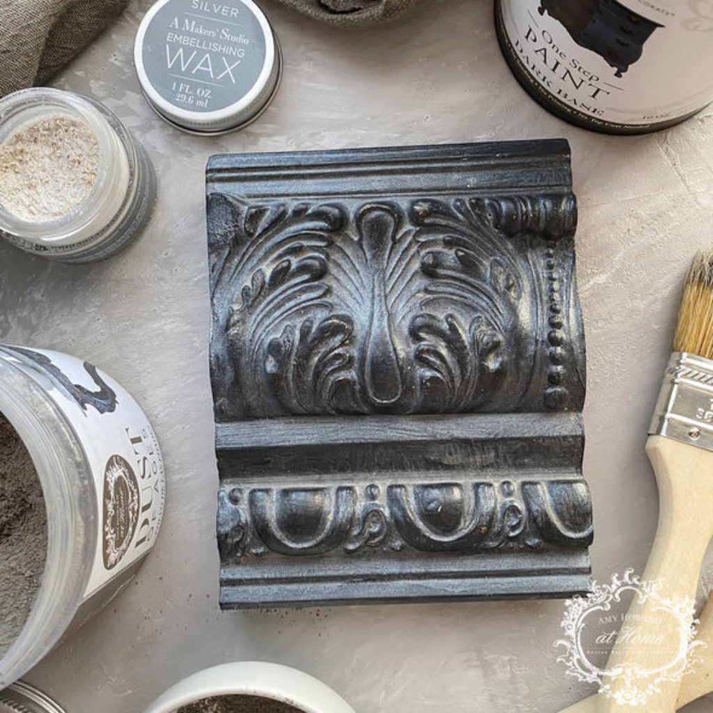 Create with Silver Embellishing Wax for a look of aged patina – Decoupage  Napkins.Com