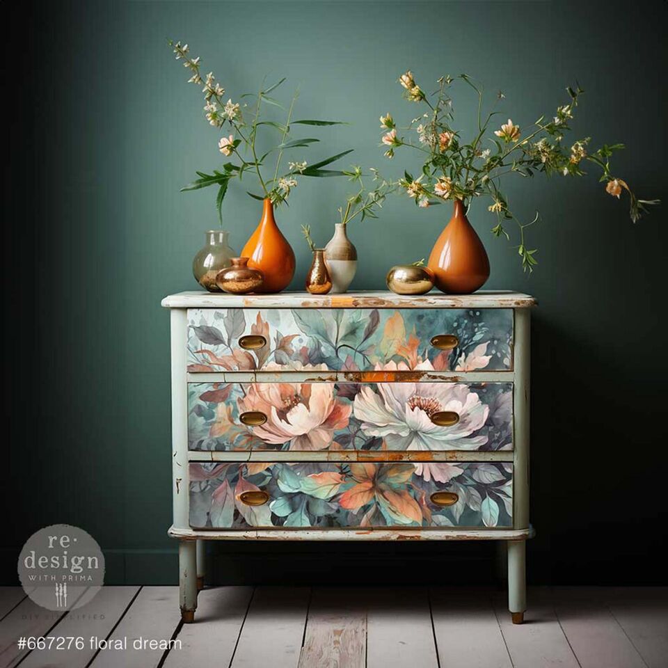 Tear Resistant Decoupage Fiber Paper - A1 Size for Furniture Upcycle ...