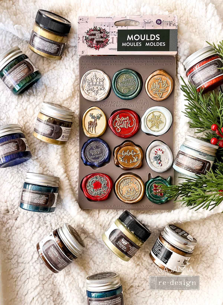 Redesign with Prima From the North Pole Collection - Mould 5x8