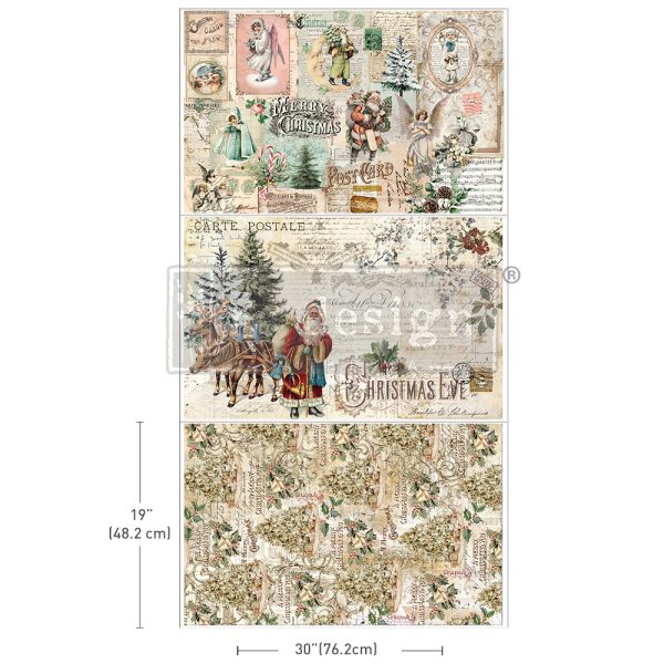 Holly Jolly Hideaway - Decoupage Tissue Paper - Redesign with Prima