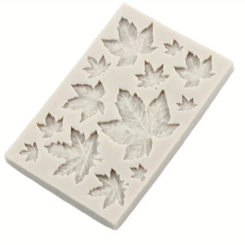 Silicone Craft Accent Mold. Maple leaves