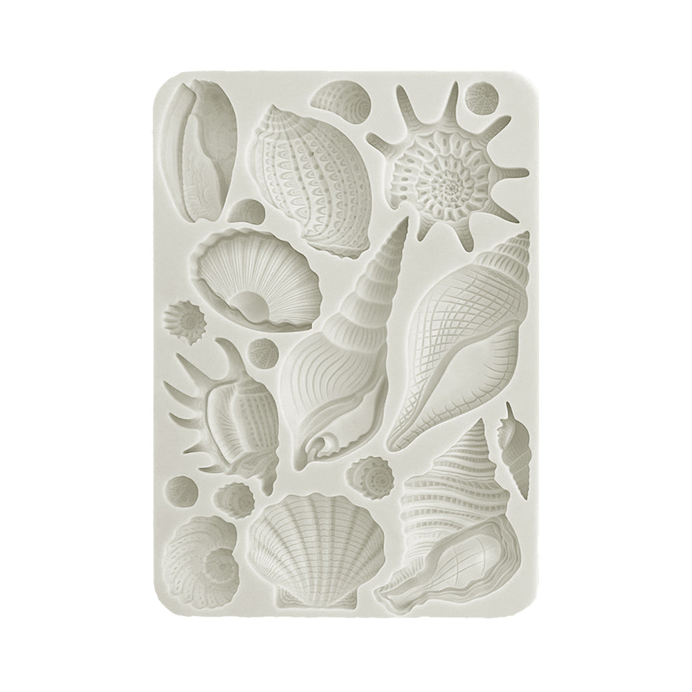 Stamperia Sea Land Shells Silicone Mold 5x8 Style